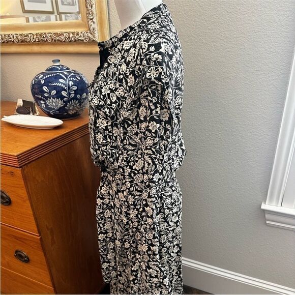 Reiss Micah Floral Printed Midi Dress-J3 - Picture 6 of 11